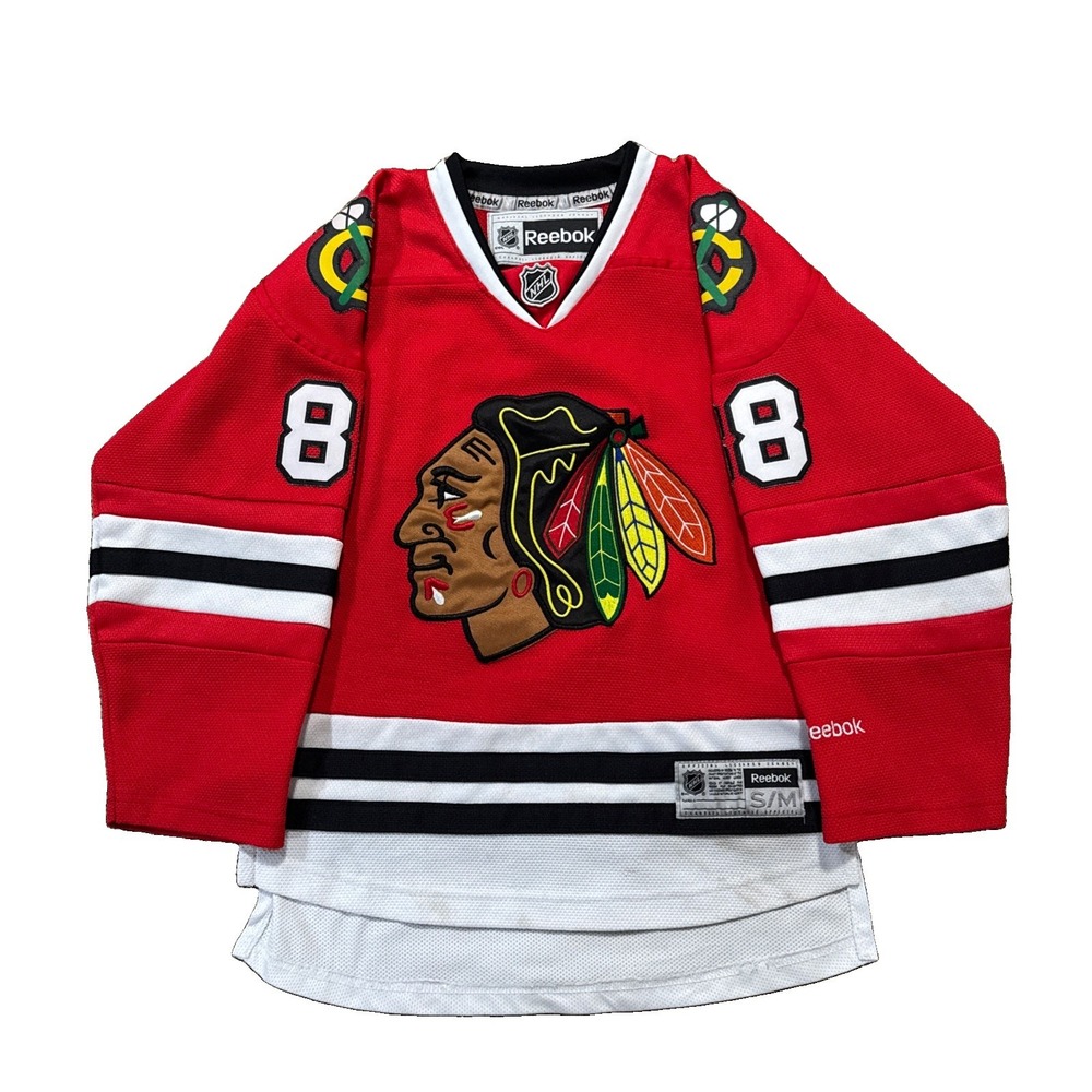 Patrick Kane Chicago Blackhawks Reebok Premier Home Red Jersey Stitch Youth S/M